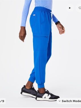 Figs royal blue joggers